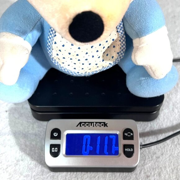 Disney Baby Mickey Mouse Plush Doll In Blue Sleepwear With Bib - Picture 15 of 15